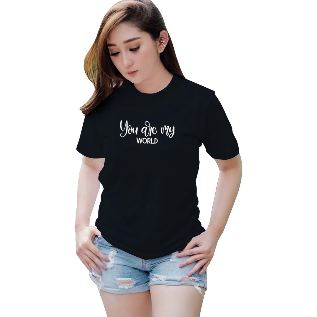 Baju kaos wanita import lengan pendek kekinian baju kaos wanita oversize polos baju kaos wanita dist