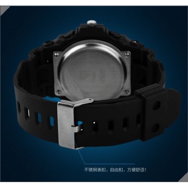 Jam Tangan Skmei Analog Digital Pria - Black