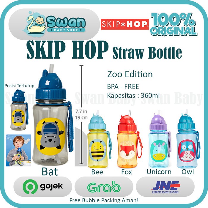 Skip Hop Straw Bottle / Botol Minum Anak