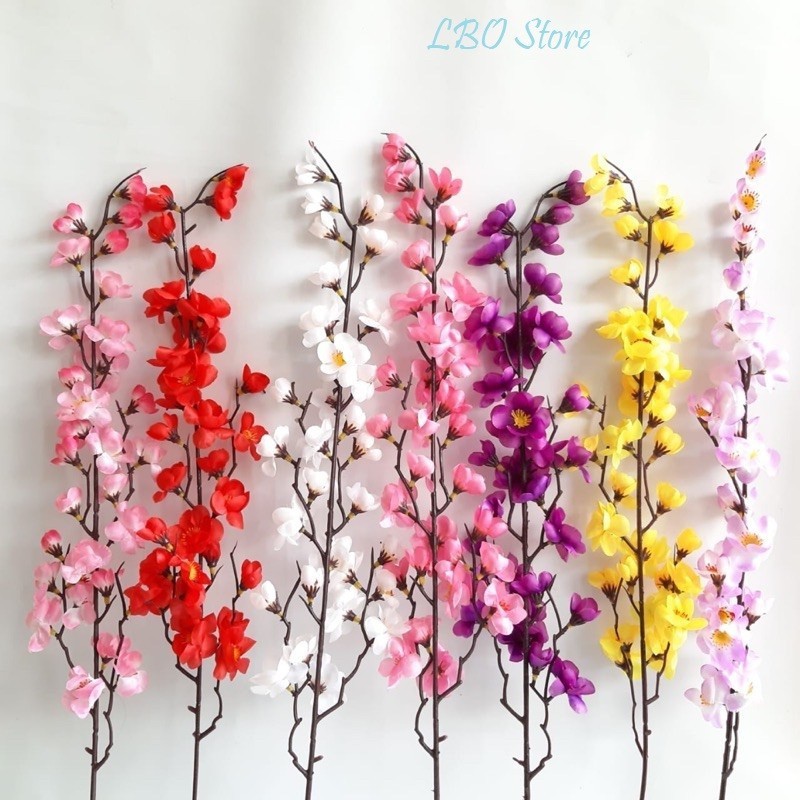 BUNGA SAKURA ARTIFICIAL / BUNGA TANGKAI PLASTIK DEKORASI / CHERRY BLOSSOM