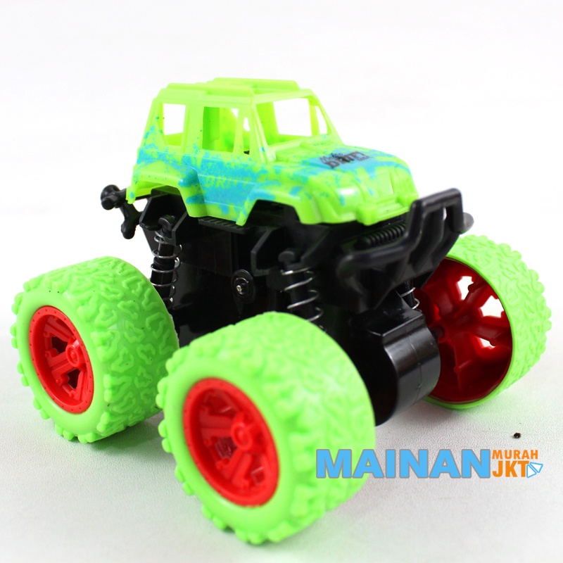 MAINANKEI MAINAN ANAK MURAH MOBIL JEEP STUNT MINI OFFROAD VEHICLE WJ1317 PULLBACK MONSTER TRUCK