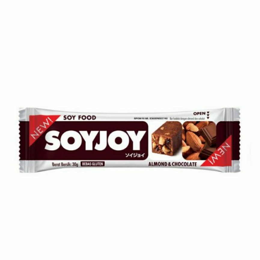 

Soyjoy Chocolate Almond Cemilan Diet Sehat Soy Joy