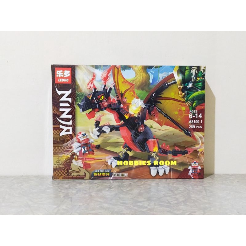 Brick Leduo A8100 - Ninja Dragon (1 Set Isi 4)