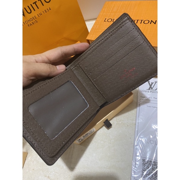 DOMPET LV UNISEX 100 % IMPORT FREE BOX, TANPA PITA + PAPERBAG QUALITY SUPER TEBAL,KARET DAN LENTUR