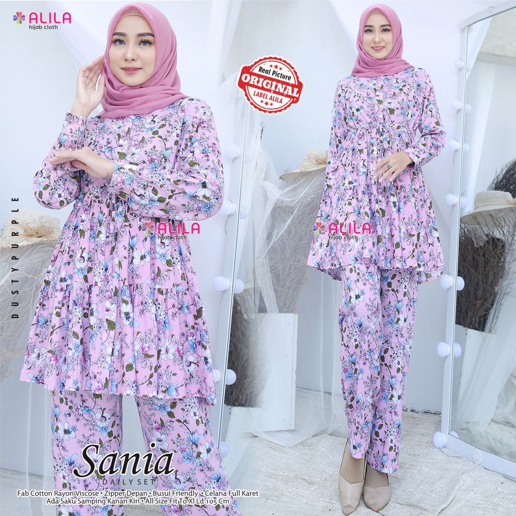 Sania Daily Set by Alila - Setelan Wanita Rayon Viscose - Setelan Muslim - One Set Rayon