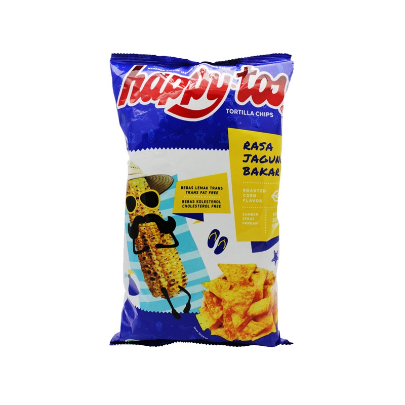 

Happytos Snack Tortilla Chips Jagung Bakar 140G - Alhanan/04