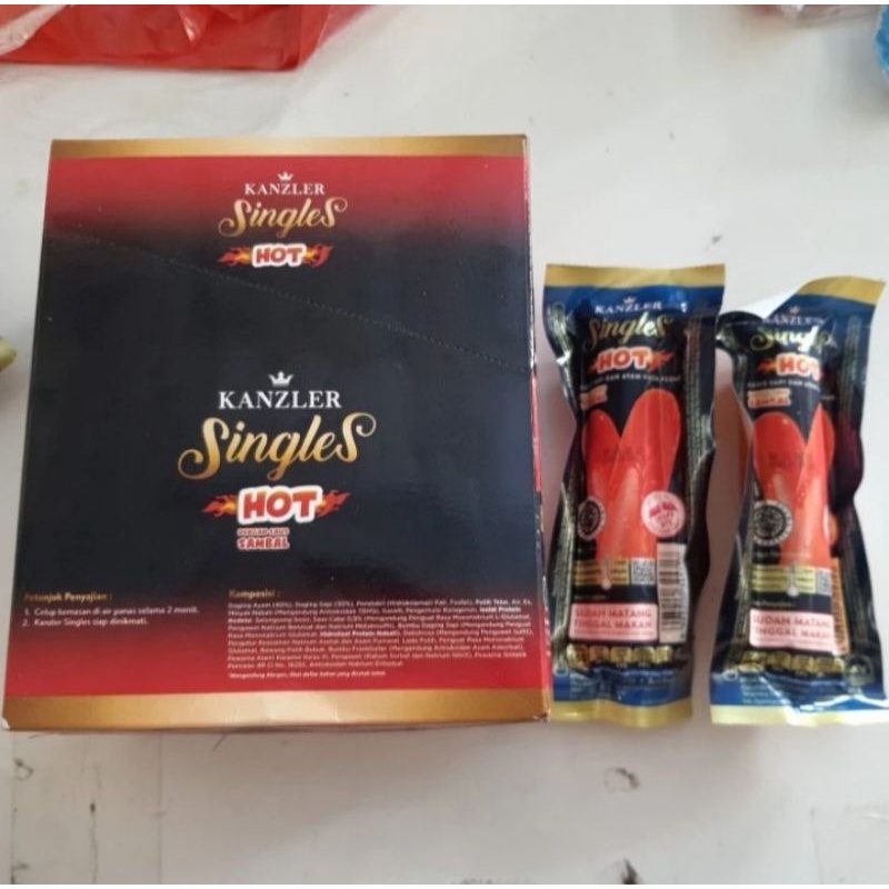 

Kanzler Sosis Single Hot 1 Box isi 12 Pcs