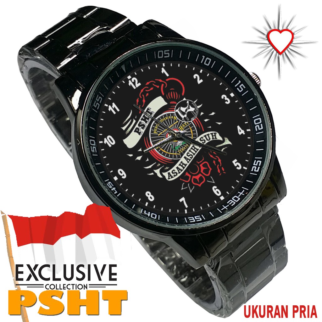 JamTangan PSHT - Persaudaraan Setia Hati Terate (Sepasang/Ukuran Pria/Wanita) Motif 8