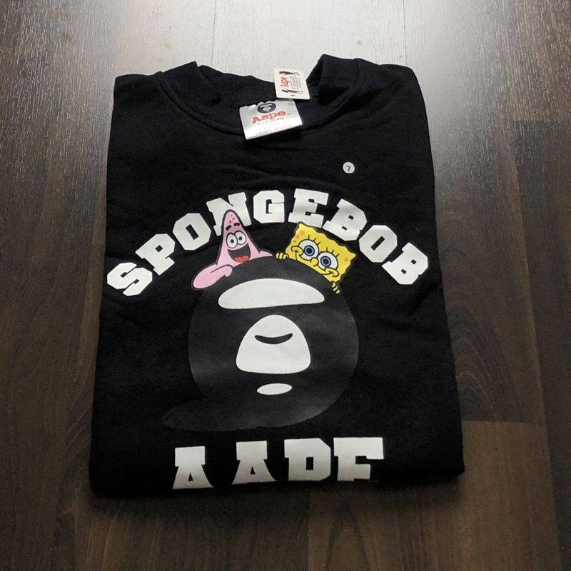 Crewneck aape x spongeboobs