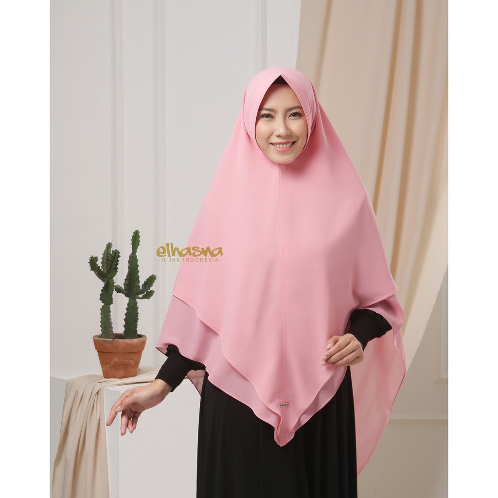 Elhasna Hijab Grosir Khimar XL Ceruty Babydoll