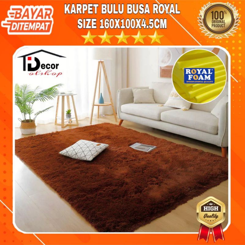 Karpet bulu empuk uk 160x100x4,5cm