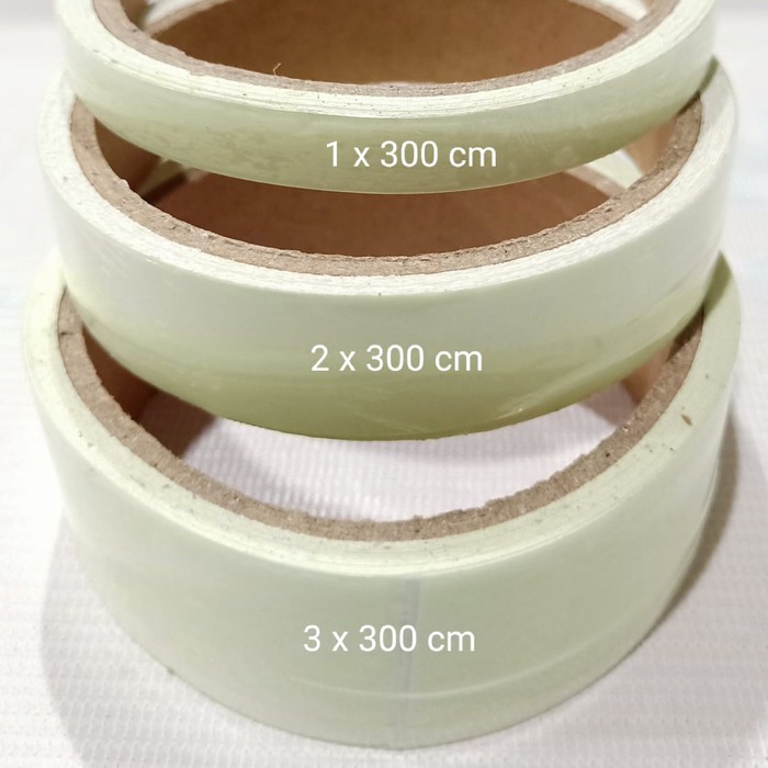 Lakban Luminous Tape Stiker Lakban Glow in the Dark 2cm x 3m - HIJAU