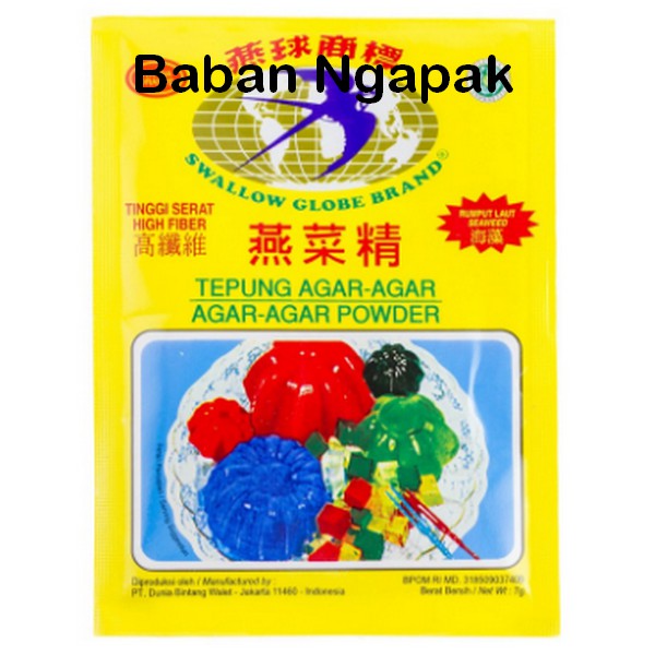 

Agar agar swallow goble brand plain 7 gr