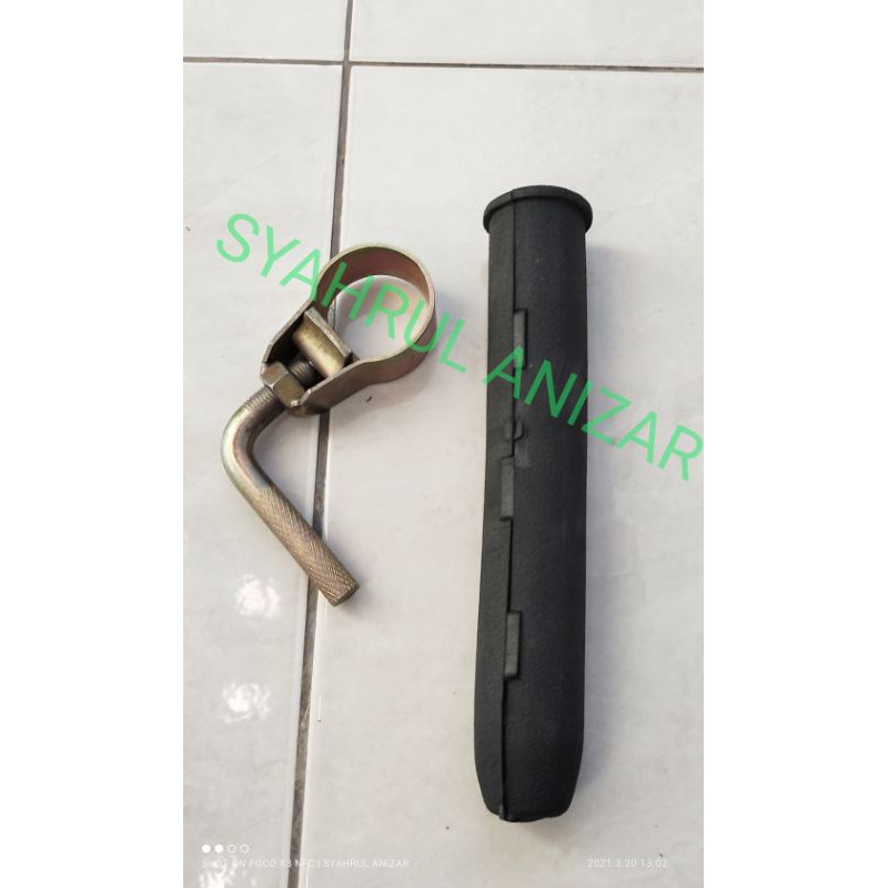KLEM PEINGIKAT EGREK KE PIPA SAWIT KLEM 38 BESI DAN HOLDER KARET UNTUK GALA 38 KLEM SATU SET