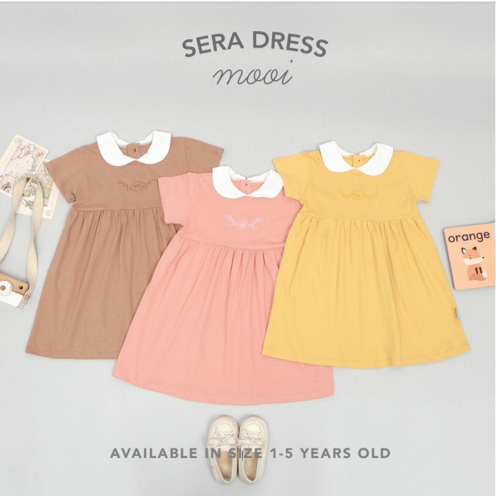 MOOI Sera Collar Dress / Baby Dress High Quality 0-5 Tahun CBKS SO