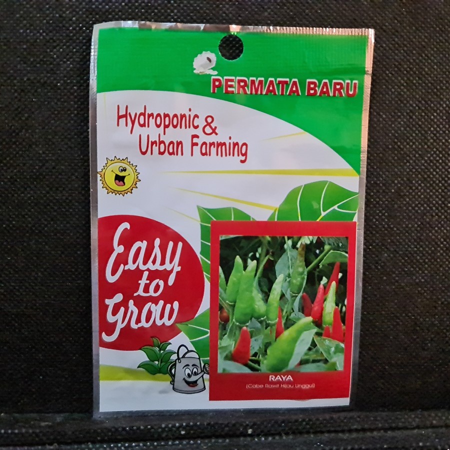 Bibit cabe rawit hijau unggul Permata Baru 5gr