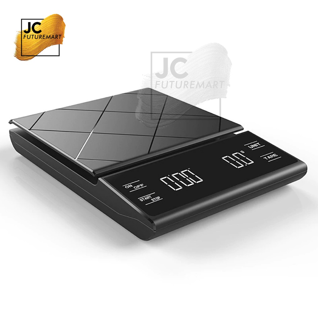 TIMBANGAN KOPI DIGITAL COFFEE SCALE 0.1g - TIMER - RUBBER MAT - EK6012