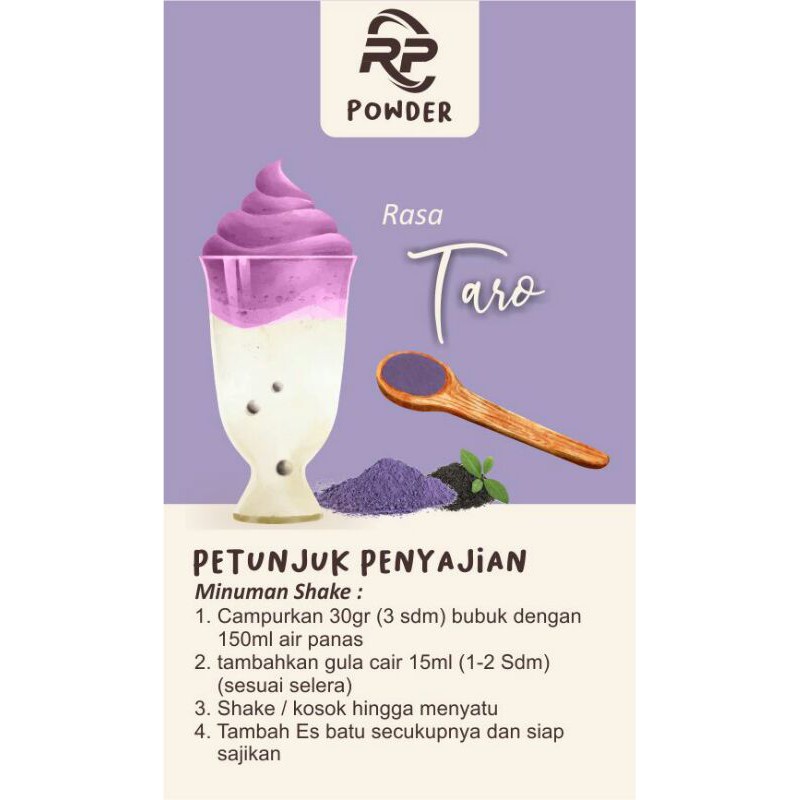 

Bubuk minuman rasa Taro 1kg