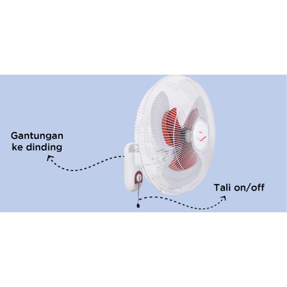 (PENGIRIMAN KHUSUS OJEK ONLINE) Kipas Dinding Turbo 16 Inch CFR5889