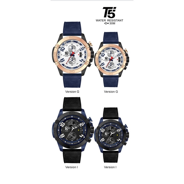 Jam Tangan T5 H 3637G Original Couple Series