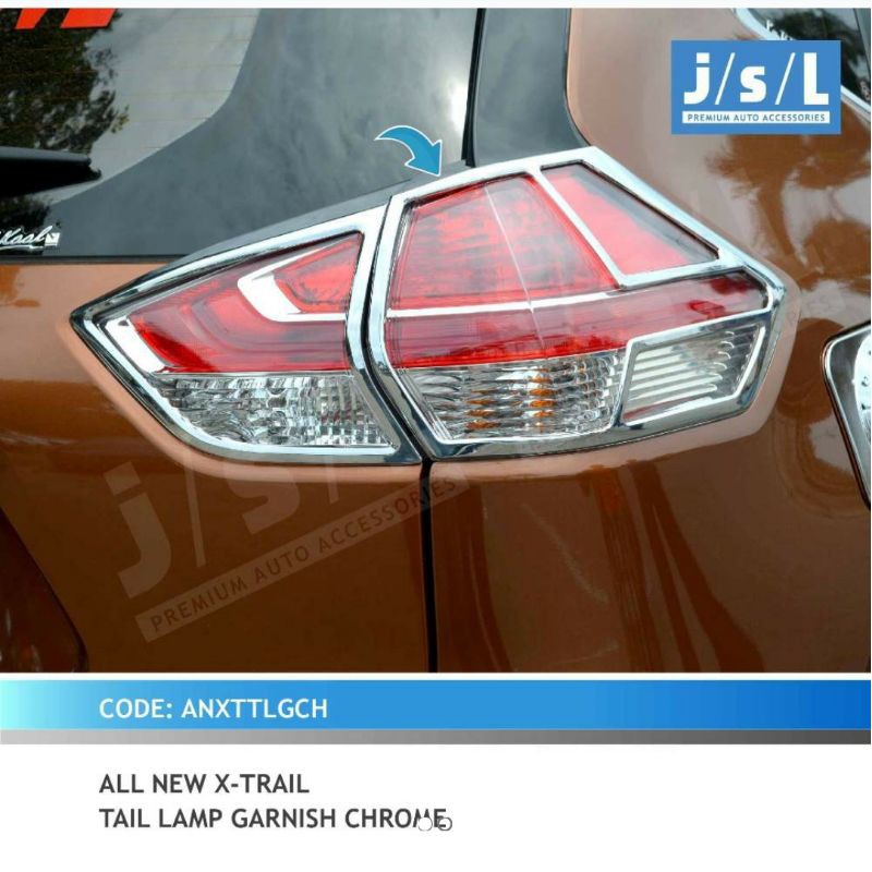 garnish lampu belakang all new XTrail chrome / tail lamp garnish chrome jsl