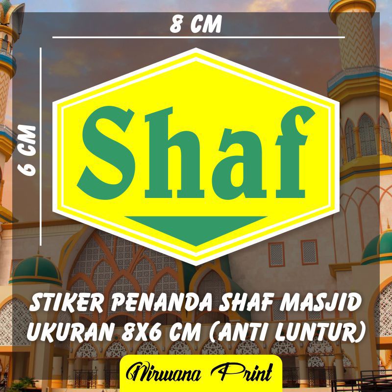 Stiker Shaf Masjid Untuk Meluruskan Shalat