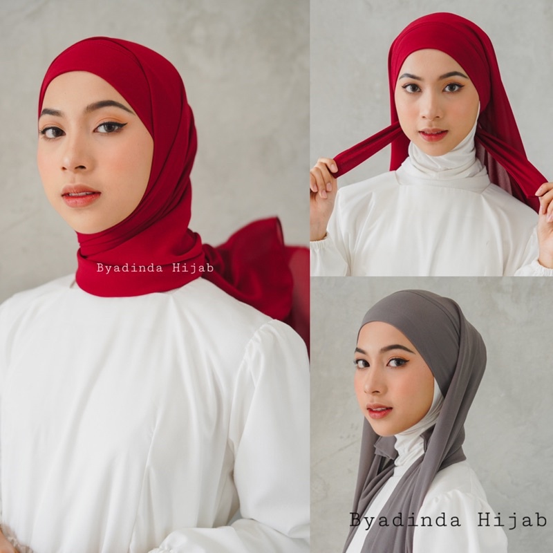 𝐁𝐘 𝐀𝐃𝐈𝐍𝐃𝐀 Pashmina Instant Tali malay Melayu Malaysia Babydoll ceruty Hijab pasmina instant