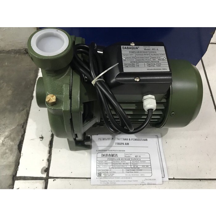 DABAQUA 401 pipa 1.5 1 1/2 inch pompa air sentrifugal irigasi keong