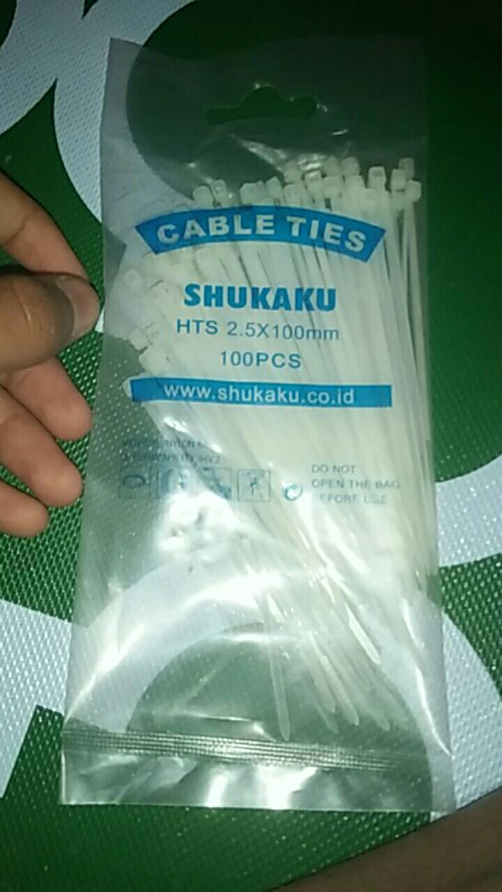 Kabel Ties Cable Ties Kabel Tis 2.5x100mm Atau 10cm Segel Makanan