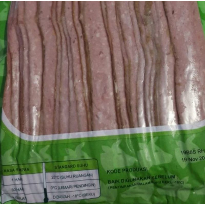 aroma smoked beef rasher 1kg / sapi / daging asap halal / bali