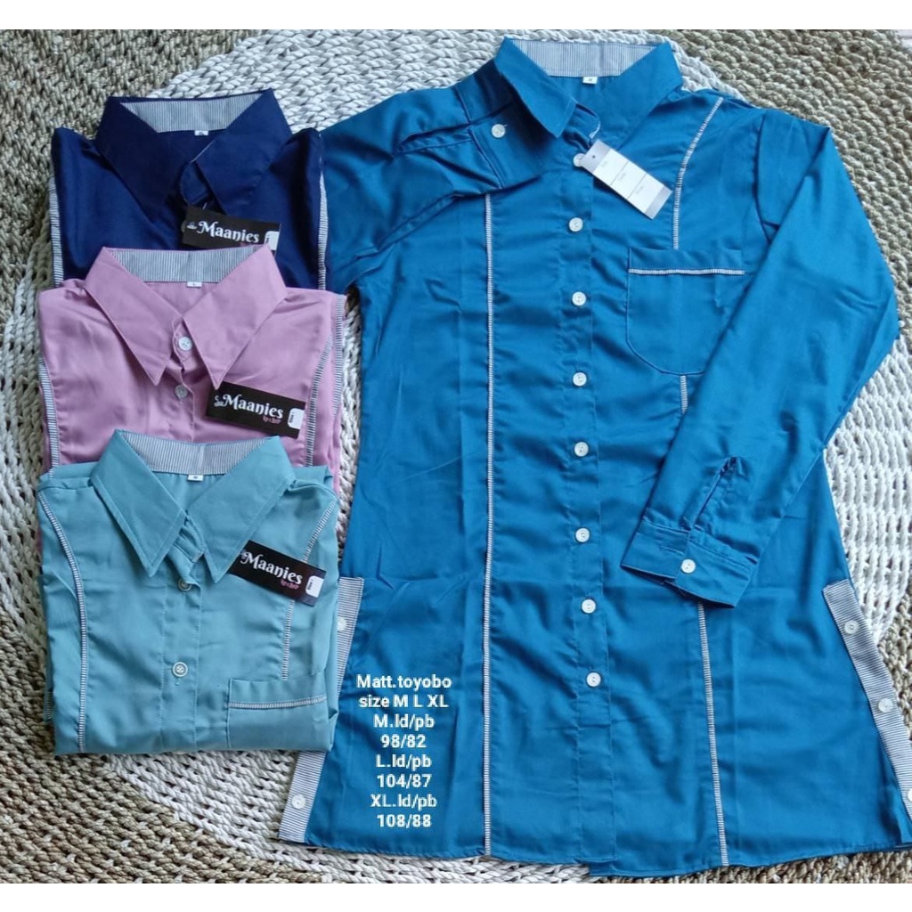 Tunik Wanita Garis Baru/Tunik wanita/Tunik 2021/Tunik murah/Tunik santri/Baju santri/Tunik