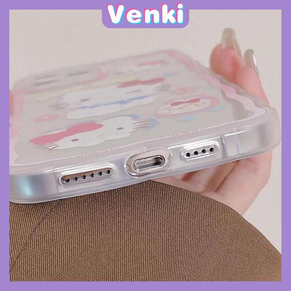 iPhone Case Silicone Soft Case Clear Case Wave Non-Slip Shockproof Camera Full Coverage Protection Pink Cartoon Cute For iPhone 13 Pro Max iPhone 12 Pro Max iPhone 11 iPhone 7 Plus