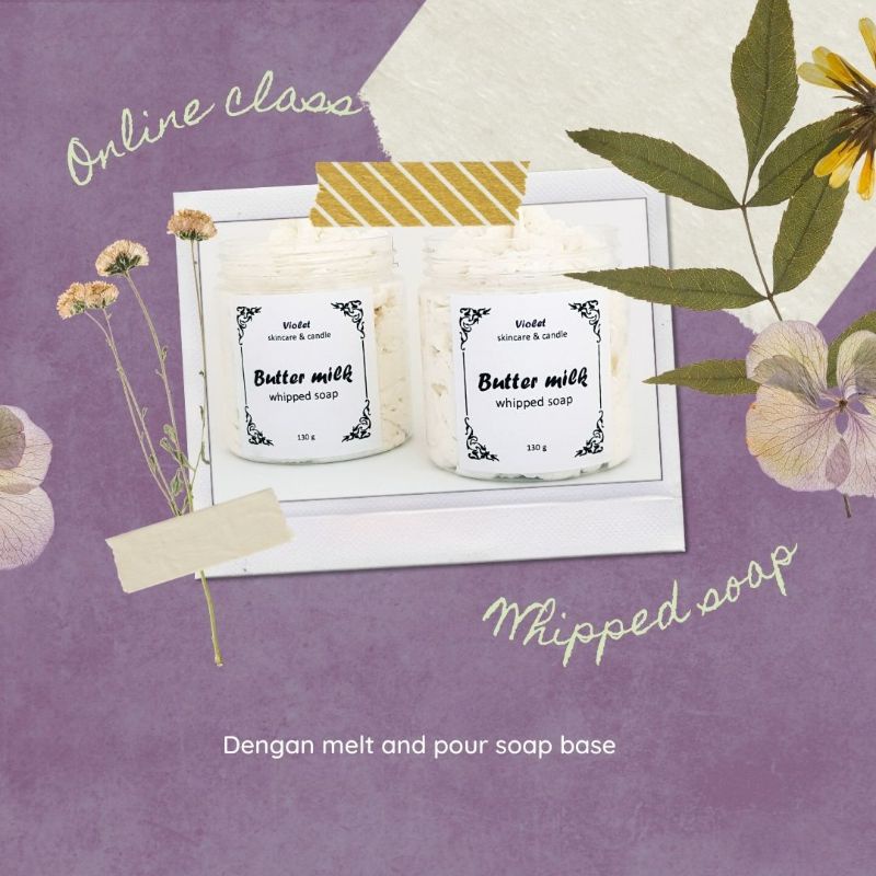 DIY whipped soap dengan meltnpour soap base