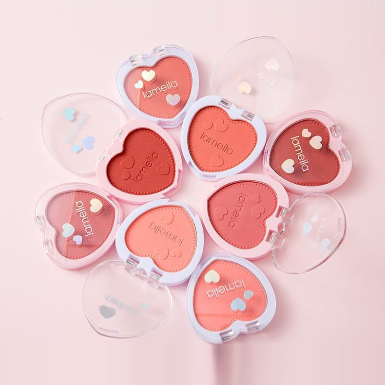 LAMEILA 5107 Blush On 4 Colours Love Palette Blusher Perona Pipi 4 warna