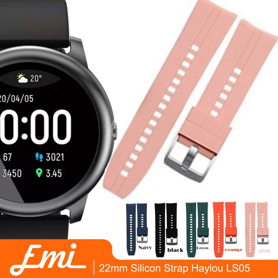 22mm Silicon Strap buat Haylou LS05 Smartwatch Tali kualitas terbaik