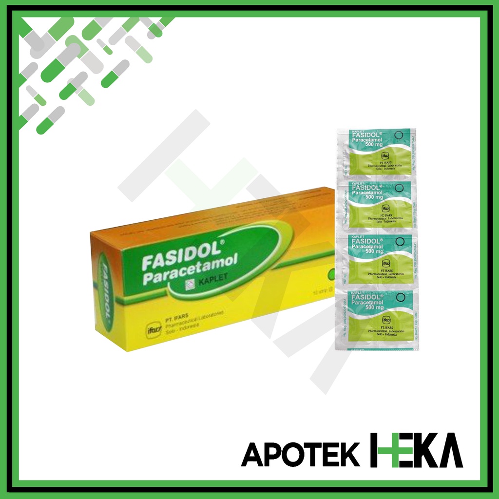 Fasidol Paracetamol 500 mg Box 10x10 Tablet - Obat Demam (SEMARANG)