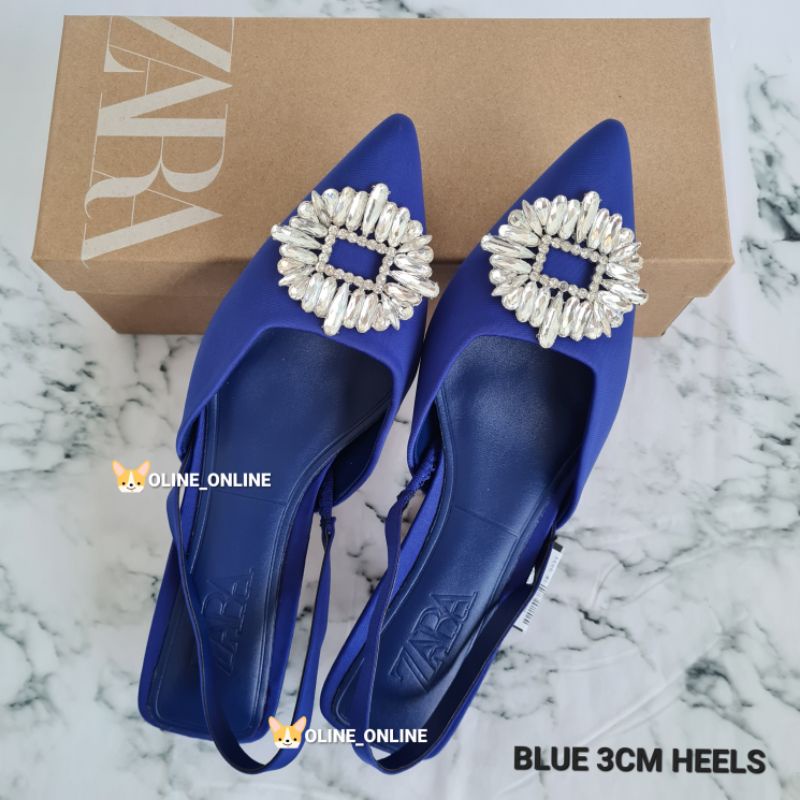 Sandal slip on crystal selop heels and flat colorful green blue black pink fuschia yellow highheels tali belakang sepatu big pretty rhinestone sandal shoes