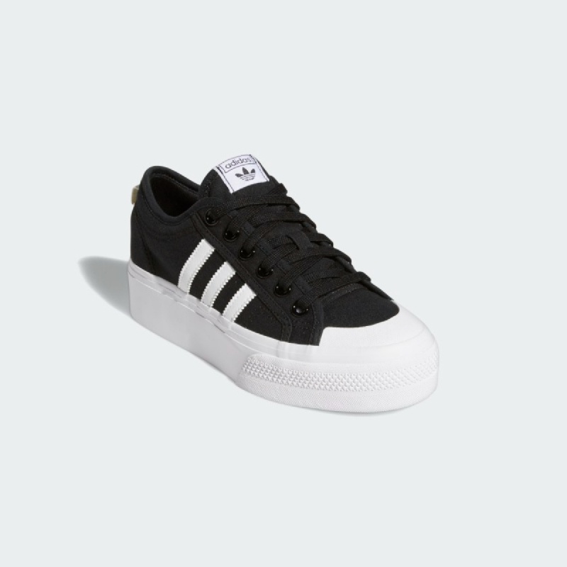 adidas nizza black platform
