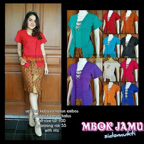 BAJU SETELAN KEBAYA MBOK JAMU SIDOMUKTI, Seragam Spa Teraphis