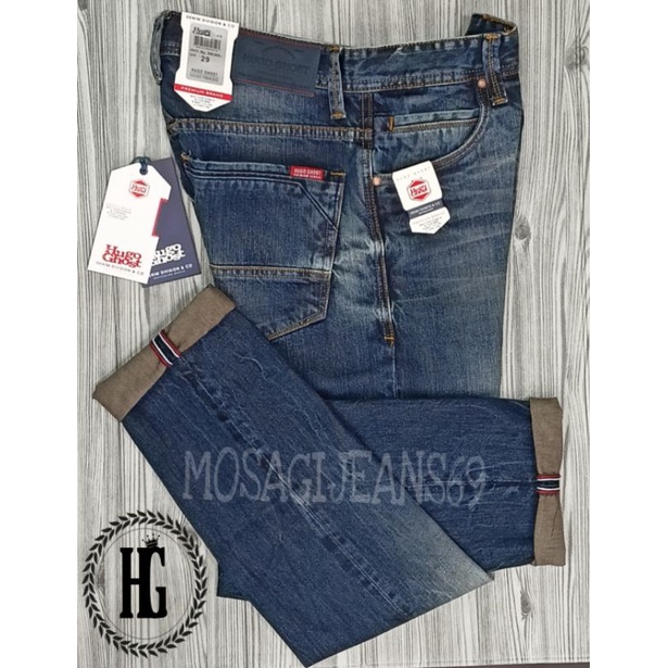 CELANA PANJANG JEANS PRIA HUGOGHOST SLIM FIT PREMIUM