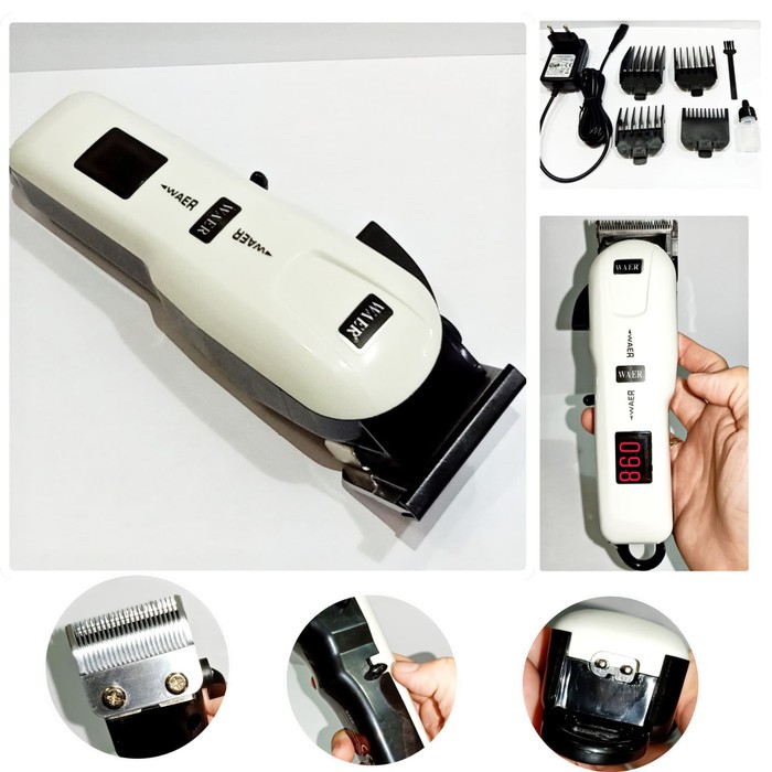 ALAT CUKUR HAIR CLIPPER SALON PROFESIONAL WAER 9800 CAS RECHARGEABLE