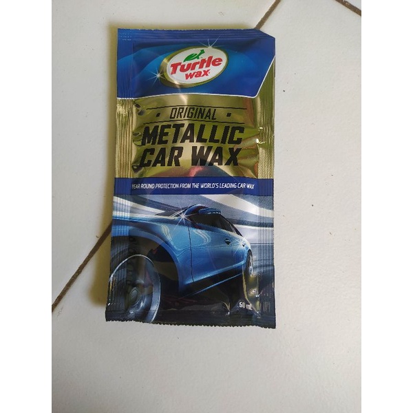 turtle wax metallic car wax 50ml pengkilap mobil motor dan helm