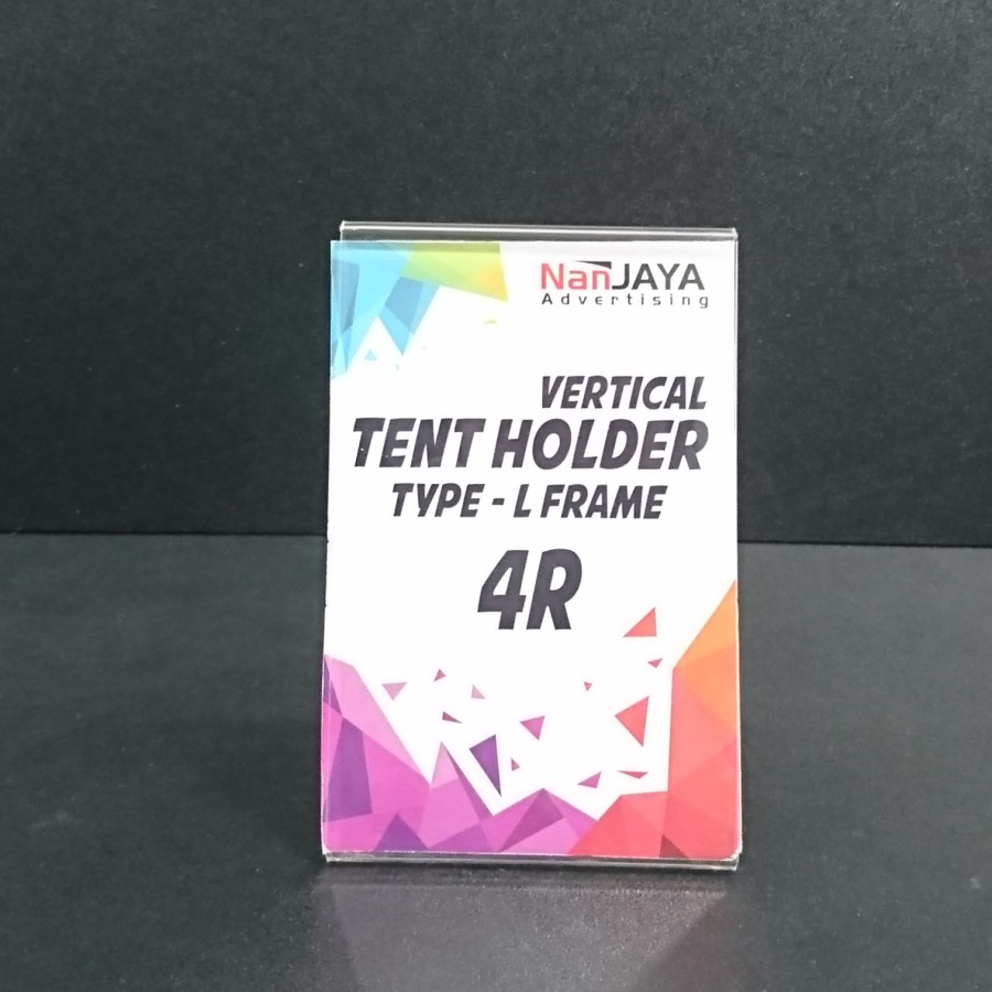 

TENT HOLDER / SIGN HOLDER / AKRILIK DISPLAY TYPE L - 4R VERTICAL