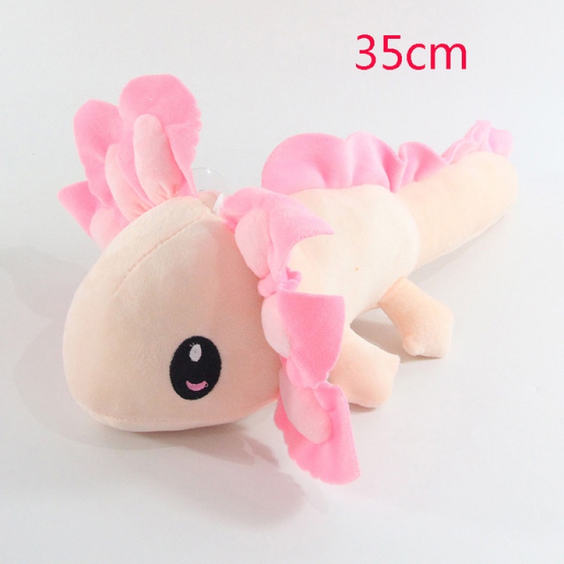 Mainan Boneka Stuffed Plush Kartun Axolotl 3 Warna 35cm Untuk Anak / Dewasa