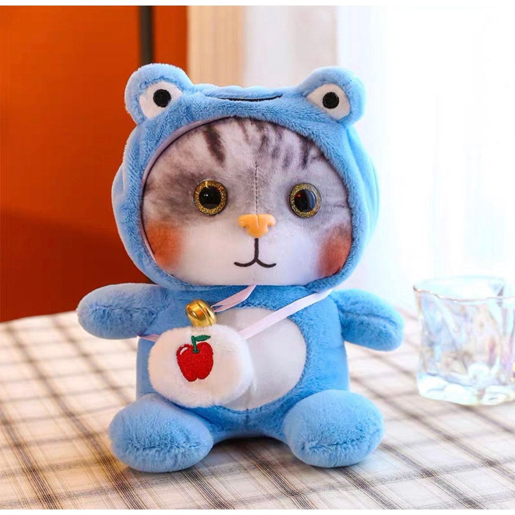 BONEKA KUCING CAT KOSTUM OWL DINO FROG BERUANG KELINCI NYANKO SENSEI