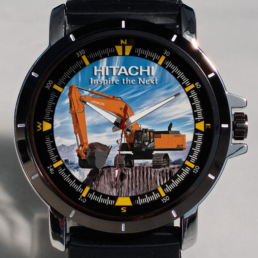Jam Tangan Pria Hitachi Excavator Art 2 Custom