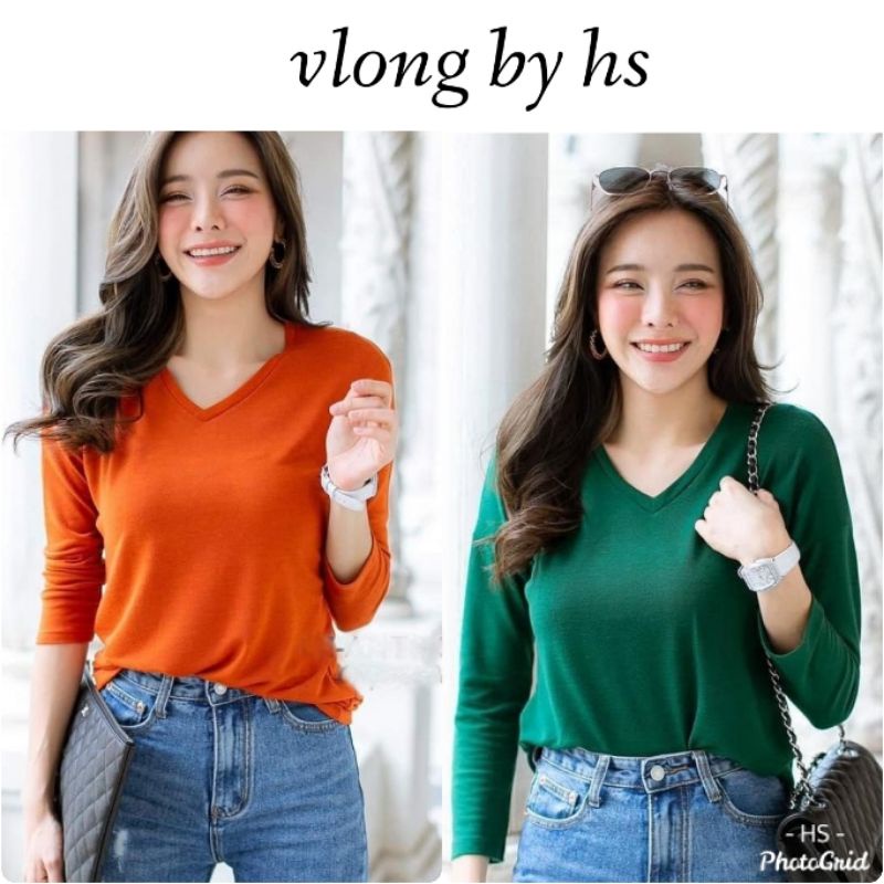 VLONG SIZE L&amp;XL REALPICT/VLONG WANITA/VNECK PANJANG