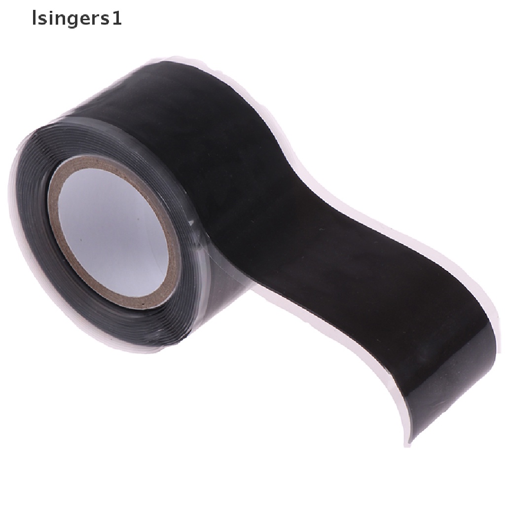 (lsingers1) Tape Karet Kuat Anti Air Warna Hitam 2.5cmx1.5m Untuk Reparasi