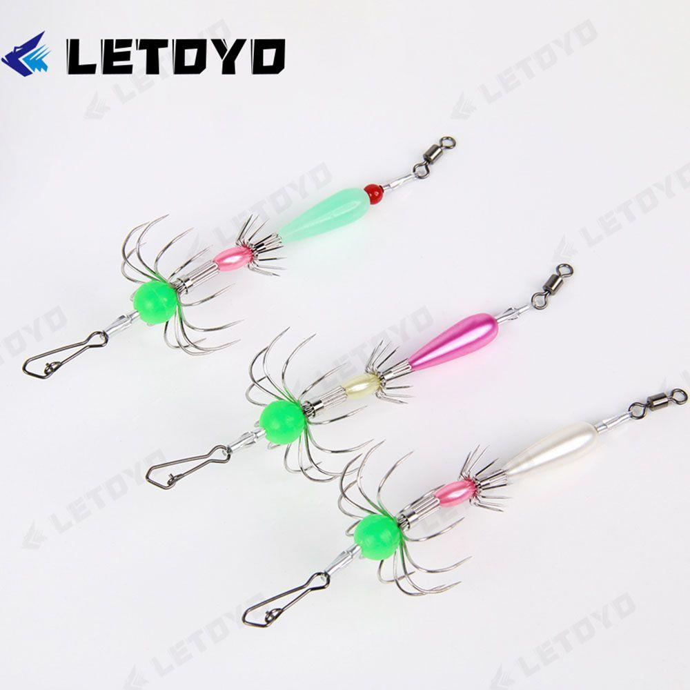 Kait Cumi Nanas Stainless Steel Fishing Tackle Payung Besar/Kecil Inkfish Calamary Lures