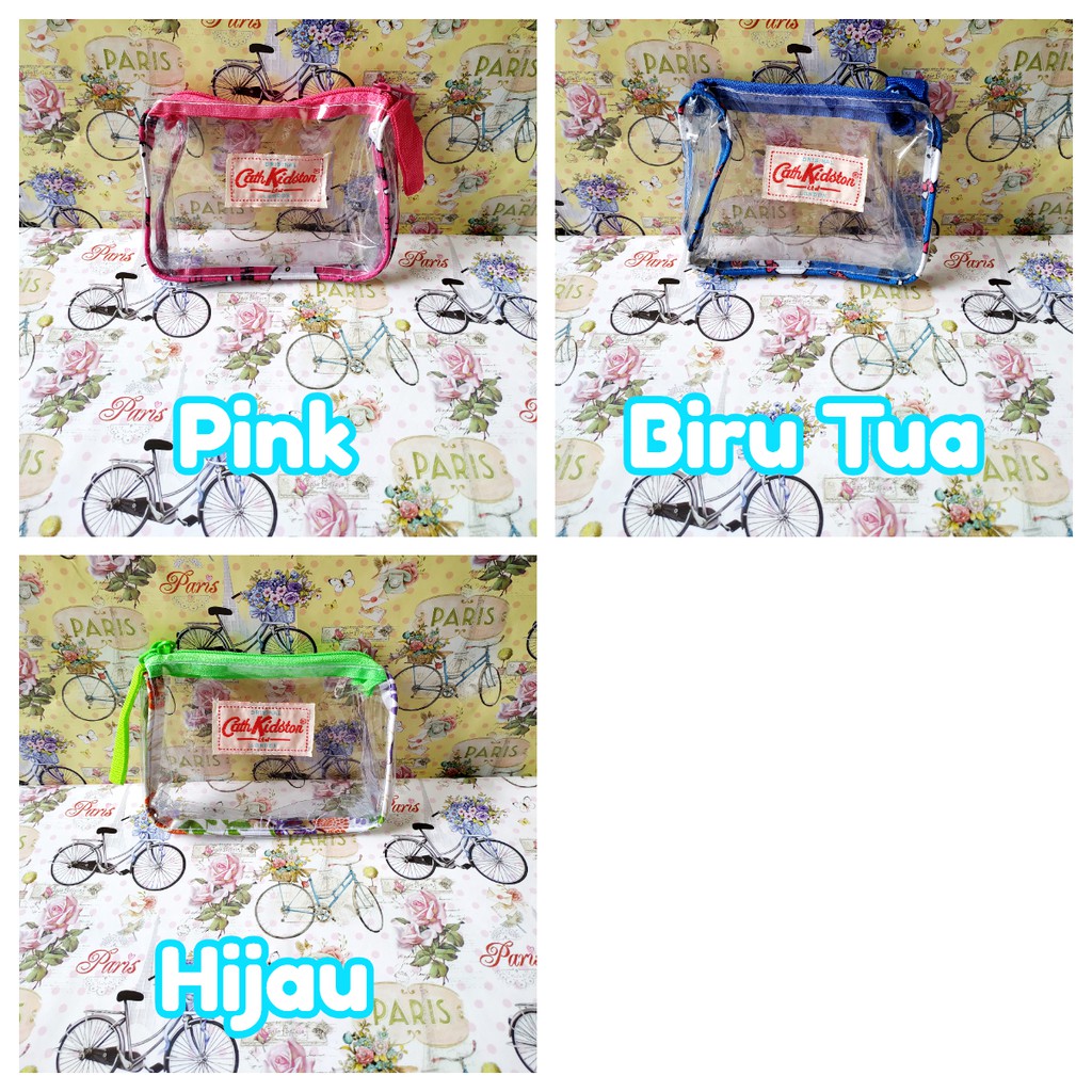

Tas Pouch Transaparan Serbaguna - Tebal, Bening (Kecil) 25